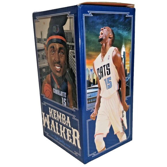 Kemba Walker Charlotte #15 Bobcats Gnome Fan Merchandise Bobblehead New with Box - Picture 5 of 8